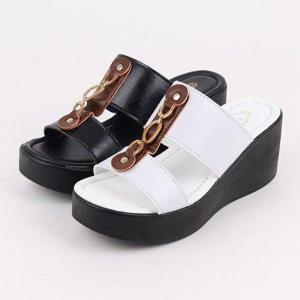 [슈즈원]BR로망스 여성 통굽 슬리퍼 키높이 신발