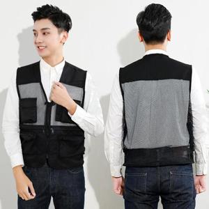 메쉬 등산 낚시 조끼 여름작업조끼 망사 작업복 남자 안전조끼 OFS-KNV10