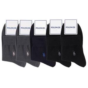 [보슈아][보슈아]Sw 남성 폴로나이즈 단목 무지정장양말5족 단목양말