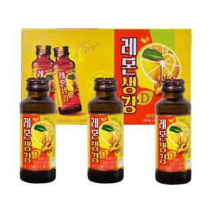 웅진 레몬생강D 100mL x 50병 비타민 온장고 병음료