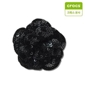 갤러리아_[크록스 본사] 블랙 시퀸 플라워 스팽글 꽃 지비츠 참 10017068