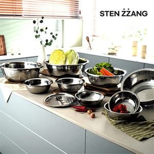 [10종/풀세트]스텐짱 자이언트 스텐대야+타공채반