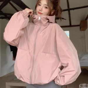 여성 바람막이 후드 집업 점퍼