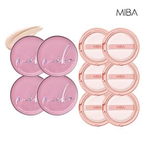 [1만원절감] 미바 왕쿠션 시즌3 커버쿠션 완벽더블패키지 (본품4+리필6)