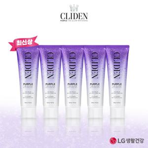 [클라이덴] 퍼플 더글로우 광채미백치약 대용량(120g) 5개