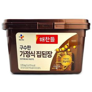 [해핑]  코스트코 해찬들 구수한 가정식 집된장 3.15kg 메주된장 콩된장