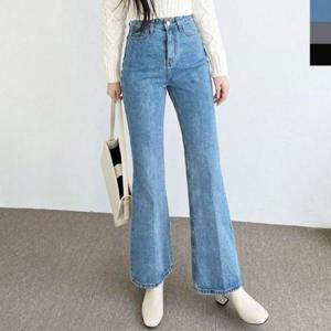 데일리 부츠컷 청바지 하이웨스트 뽀얌 WD369F7