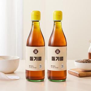 [감동식탁] 100% 통들깨 들기름 350ml x 2병