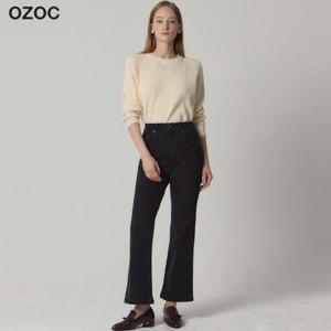 [오조크(OZOC)] 히든밴딩 약기모 부츠컷 데님 팬츠(택가격: 85000원)