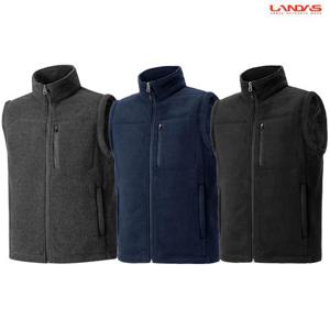 랜더스 남성 여성 단체 겨울 보아 플리스 후리스 집업 조끼