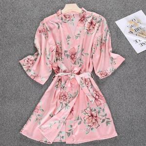 여성 플라워 실크 로브 골프가운 WFGO79Q