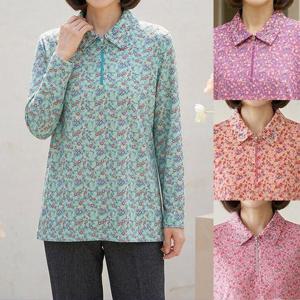 [엄마옷 로즈맘] 안채반집업카라티셔츠