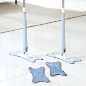 짜고짜고 자동청소기 2개(걸레패드 4장 증정) 물걸레 밀대 만능 탈수 대걸레