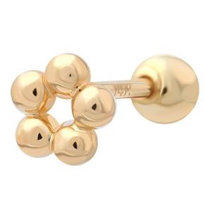 14K 옐로골드 봉봉 피어싱 미니 금 귀걸이 TR277