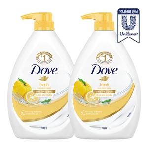 [무료배송] 도브 바디워시 유자 1L 1+1