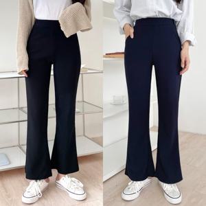 ★2종 세트★ 매직 스판 밴딩 롱 부츠컷 팬츠_1723