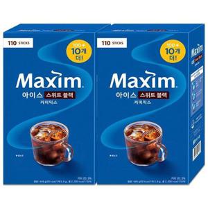 갤러리아_맥심 아이스 블랙 커피믹스 스위트 110Tx2개