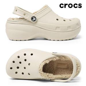 갤러리아_[크록스] 우먼스 클래식 플랫폼 라인드 클로그 207938-2Y2