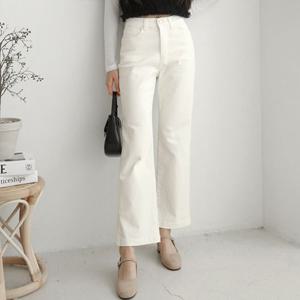 H스타일(AT)M-03세미부츠컷팬츠 봄 여성 밴딩팬츠 나팔바지 부츠컷 슬랙스