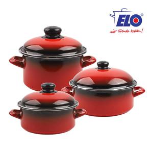 ELO 빨강법랑 일반형18cm + 일반형24cm + 깊은형24cm