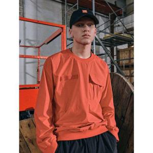 [씨엔엔 어패럴]트래블 리포티지 크루넥 오버셔츠 레드_CA21TOV302RED