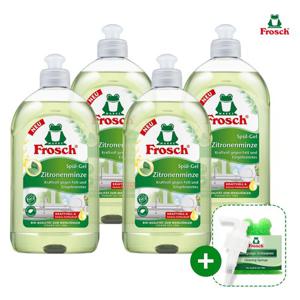 프로쉬 레몬민트 주방세제 x4개 (펌프+수세미)