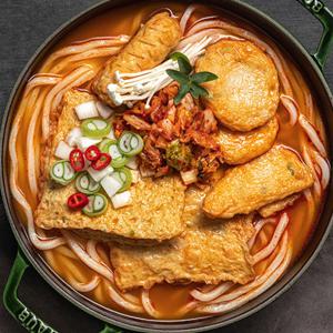 [효성어묵]얼큰 칼칼 효성어묵 김치우동 전골 673g x 2팩
