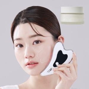 나무팩토리 하트형 얼굴 마사지기+화이트닝 백옥크림 1개