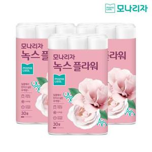 [모나리자]모나리자 녹스 플라워 대용량 화장지 40M 30롤 3팩