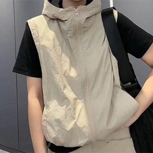 [패션시그널] 민소매 바람막이 후드 집업 점퍼 DF5D4F