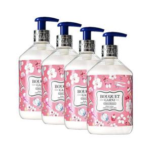 [부케가르니]부케가르니 딥 퍼퓸 바디로션 체리블라썸향 520ml x4개