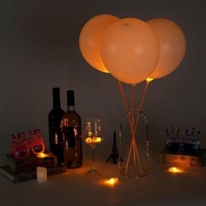 파티조명 벌룬라이트 풍선 주황색 LED 50개 WEAD62E