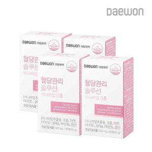 대원제약 혈당관리 솔루션 바나바잎 추출물 크롬 60정 4개 식후 혈당 케어 관리