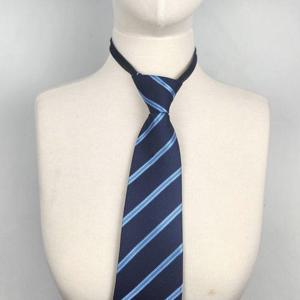 정장 자동 넥타이 굵은 스트라이프 네이비 WF1A3B0