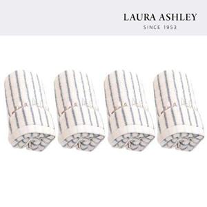 [로라애슐리]뉴클래식 스트라이프 60수 타월 4P (블루/브라운)