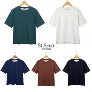 [St.Scott] 세인트 26SS 글로우 오가닉 코튼 블렌디드 라인 티셔츠 5종(남)