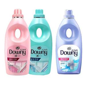 다우니 초고농축 항균 실내건조 섬유유연제 1L 3종택1 WFIGE4U