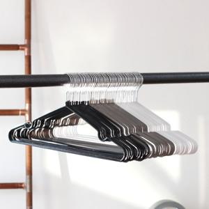 [가쯔] PVC 논슬립 철제 옷걸이 30개