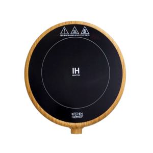 [키친플라워] 우드1구 원형 인덕션레인지 3초 가열(전용 후라이팬 사은품증정)