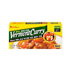 하우스 바몬드카레 약간매운맛 115g X 10개