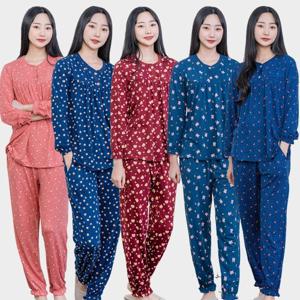 이라인 도트 여성잠옷 상하세트