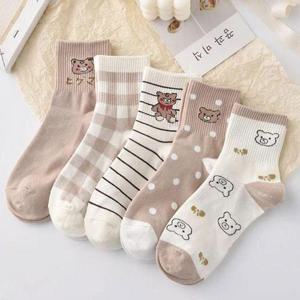 여자양말 여성 패턴 5종세트 11종 플라워패턴 봄