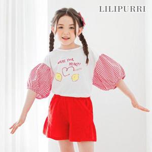 [릴리푸리]콩콩크롭티셔츠(레드)