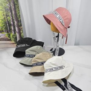 보스케 여성 골프 레터링 와이어 스트랩 버킷햇 벙거지 모자 L240750