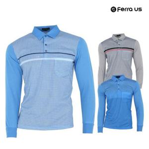 TC 페라어스 남성 골프 두줄 나염 긴팔티셔츠 (WFH1FOH)