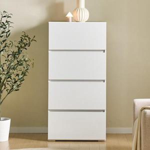 블록 E0 광폭 4단 LPM 서랍장 600 화이트