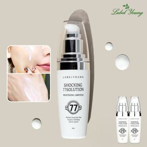 [라벨영 신상] 기미잡티케어 수분화이트닝앰플 쇼킹77솔루션화이트닝앰플 2개