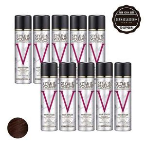 [더블유쇼핑]더마클라센 스타일앤 볼륨짱짱 흑채 스프레이 자연갈색 120ml x10_16026281_587813