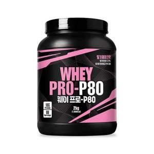 SP스포츠 웨이프로 단백질쉐이크 P80 딸기맛 2kg
