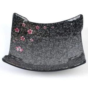 안주접시 멜라민 그릇 샐러드 19.5cm 접시 반찬 사각 매화 멜라민접시 나눔접시